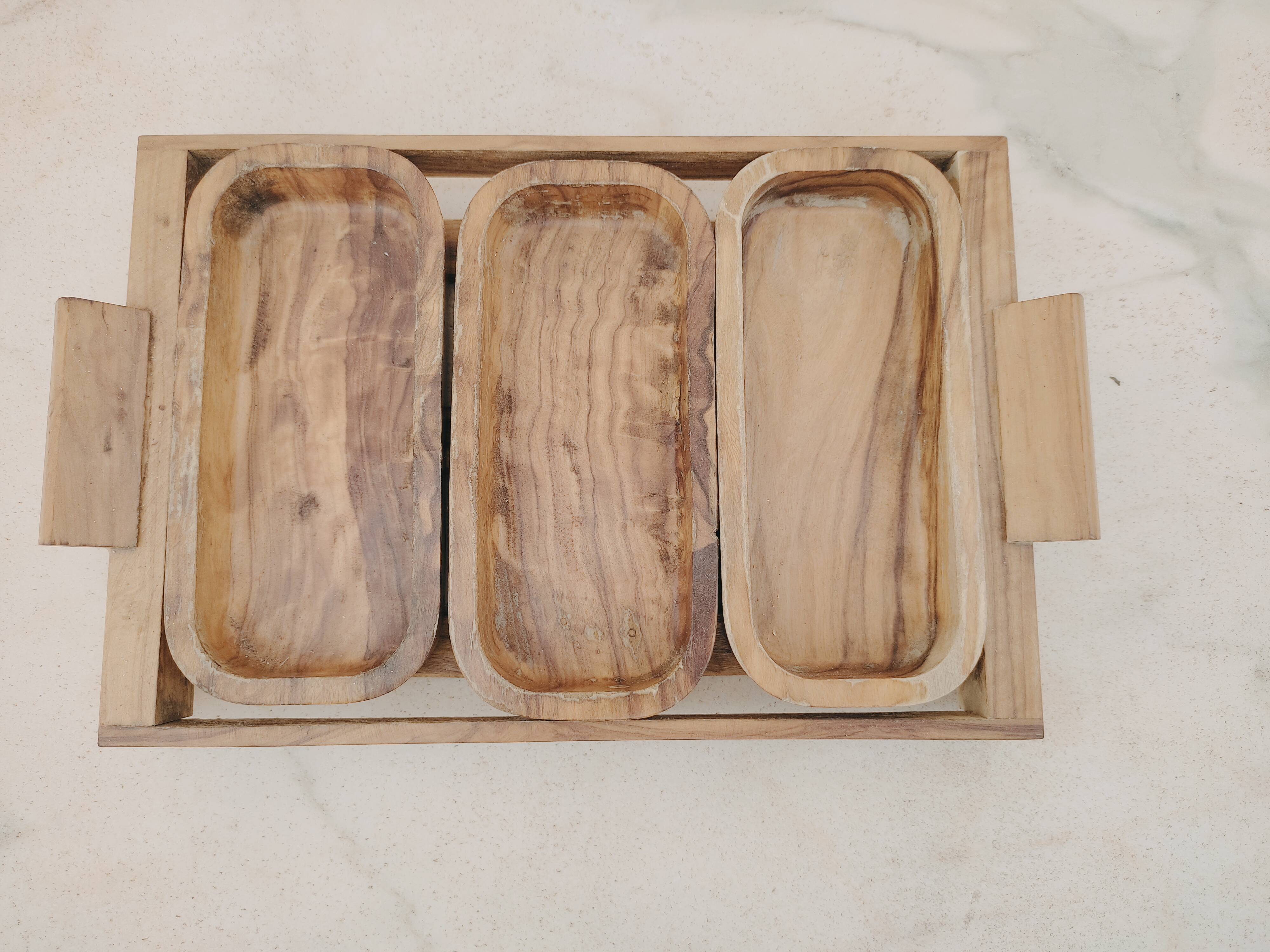 Aperitif set in Olivier