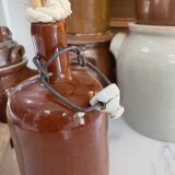 Stoneware bottle with porcelain stopper