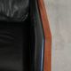 Cow leather Art Deco design armchair with a timeless look
