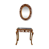 A console with mirror Louis XV style