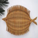 Vintage rattan craft creation