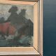 Original Swedish Oil on Canvas – “Red Barn” by Arne Aspelin – Signed – Vintage & Framed – 70 × 50 cm (27.6" × 19.7")