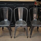 Lot of 6 old Tolix chairs 1950