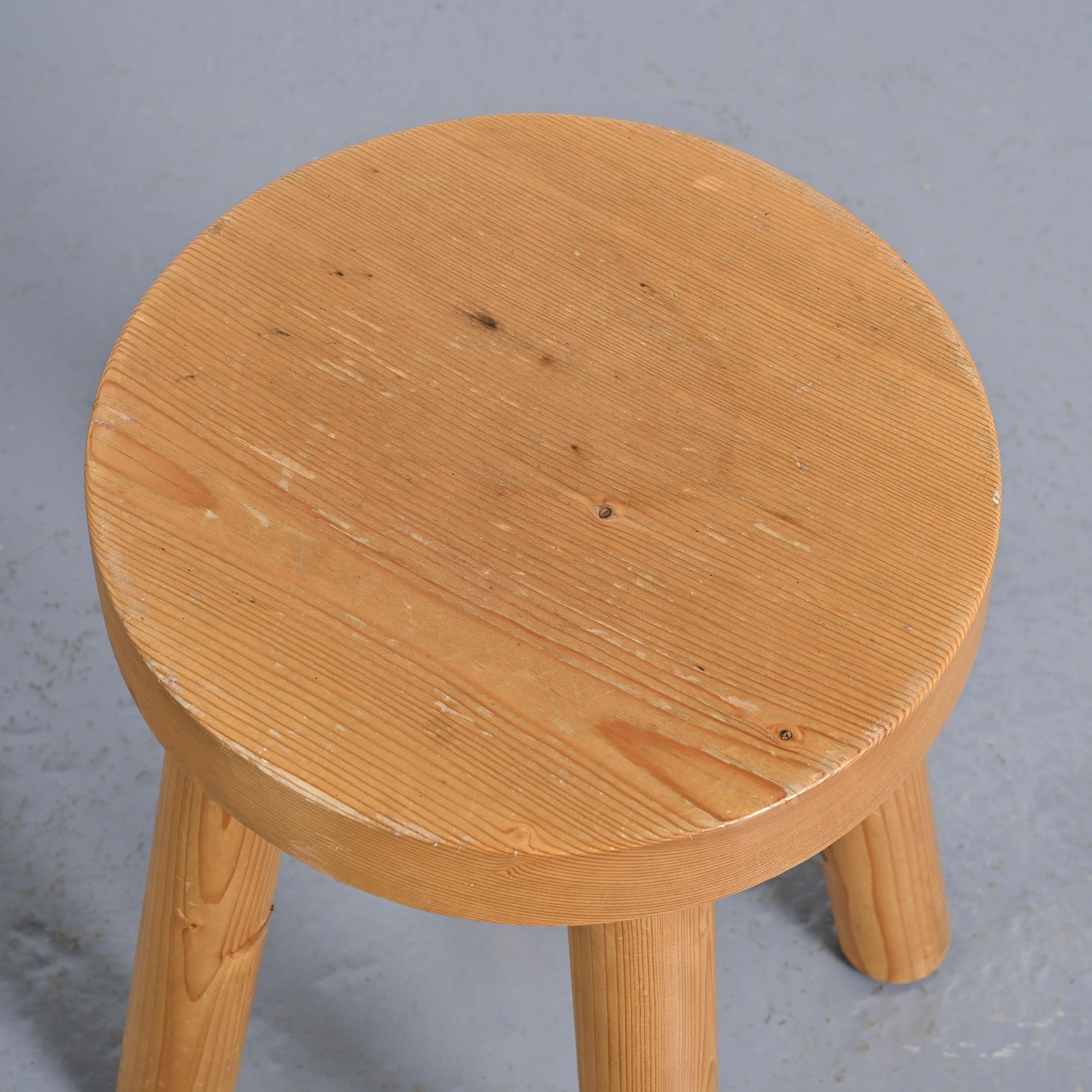 Paire de tabourets par René Martin, Méribel, circa 1965