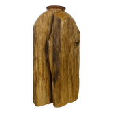 Brutalist vase by George Burt, cedar wood