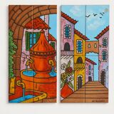 Glazed ceramic panels signed JPA Vallauris