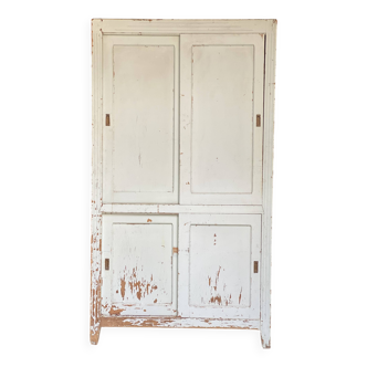 Armoire parisienne à 4 portes coulissantes vintage 1930-40