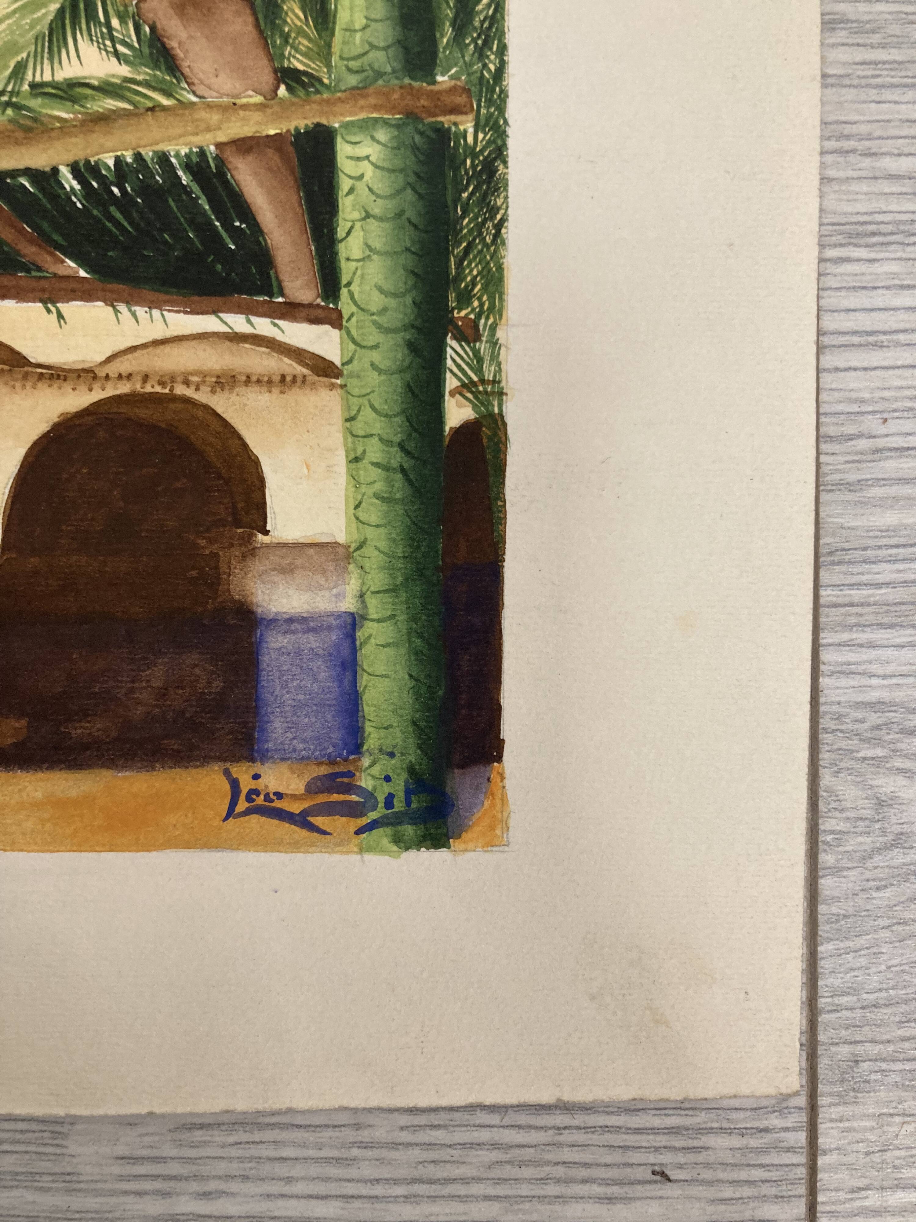 Signed Vintage Watercolor