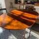 Vintage rosewood table and chair set