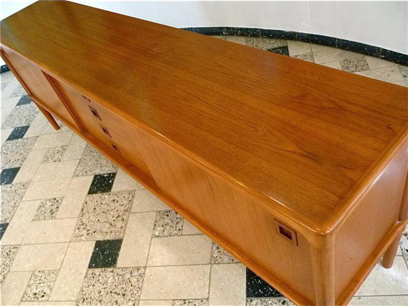Mid-century Danish modern teak sideboard by Henry W. Klein for Bramin 1960s