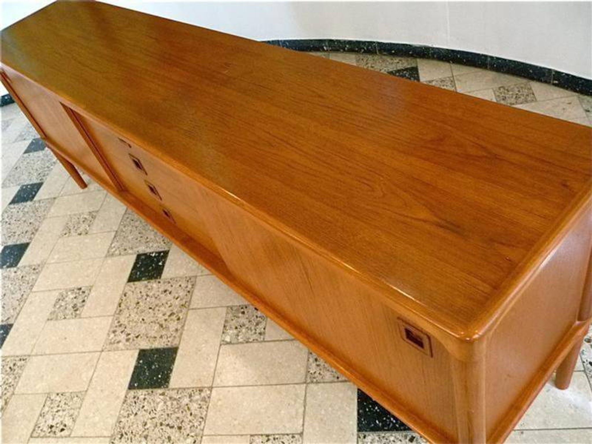 Mid-century Danish modern teak sideboard by Henry W. Klein for Bramin 1960s