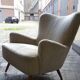 Organic wingback chairs in the 50-60s vintage armchair