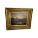 A. Ryban: Oil on panel man in a boat. dated 1877