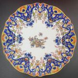 Faience dish of rouen -flower basket - ø 38 cm