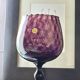 Cup, Empoli Amethyst glass. Italian art, hand-blown, 1950s.