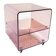 Vintage smoked plexiglass dessert trolley 70s by Michel Dumas