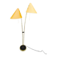 Mid Century Japanese Style Brass Floor Lamp, 1960s
