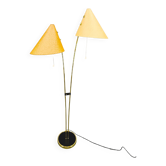 Mid Century Japanese Style Brass Floor Lamp, 1960s