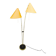 Mid Century Japanese Style Brass Floor Lamp, 1960s