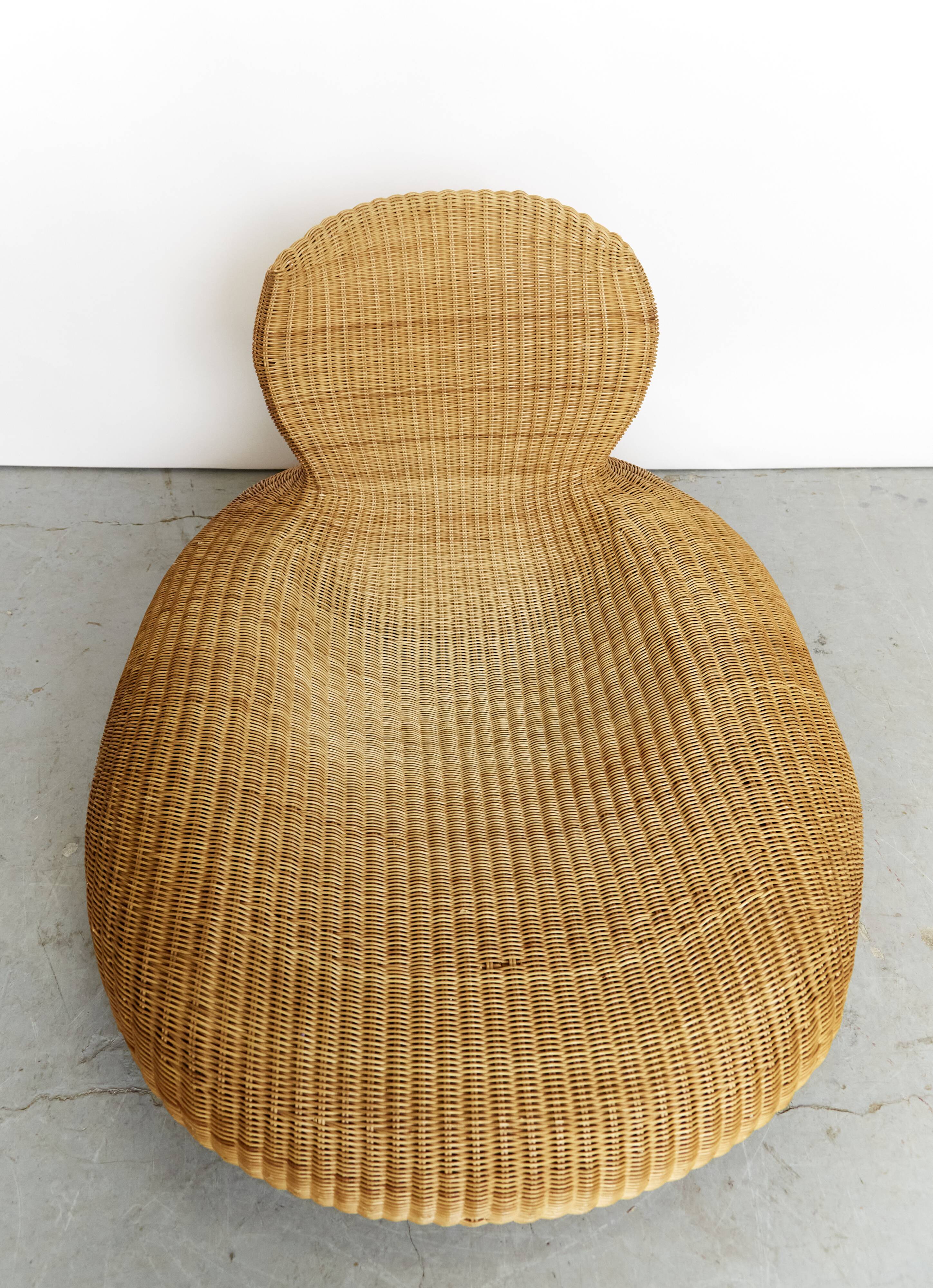 Fauteuil en rotin Storvig par Carl Öjerstam pour Ikea, années 2000