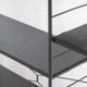 3-Bay shelving system in black by WHB, Germany, 1960’s