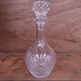 Carafe à vin en verre taillé avec son bouchon 24cm