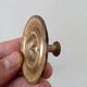 Paire de boutons de meubles anciens Empire XIXeme en bronze doré