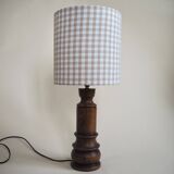 Brown wooden lamp