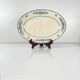 Oval patinated dish "Thermidor" Blue/green iron earth, late 19th century