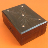 Années 1950 Coffret / Tirelire Bois sculpté