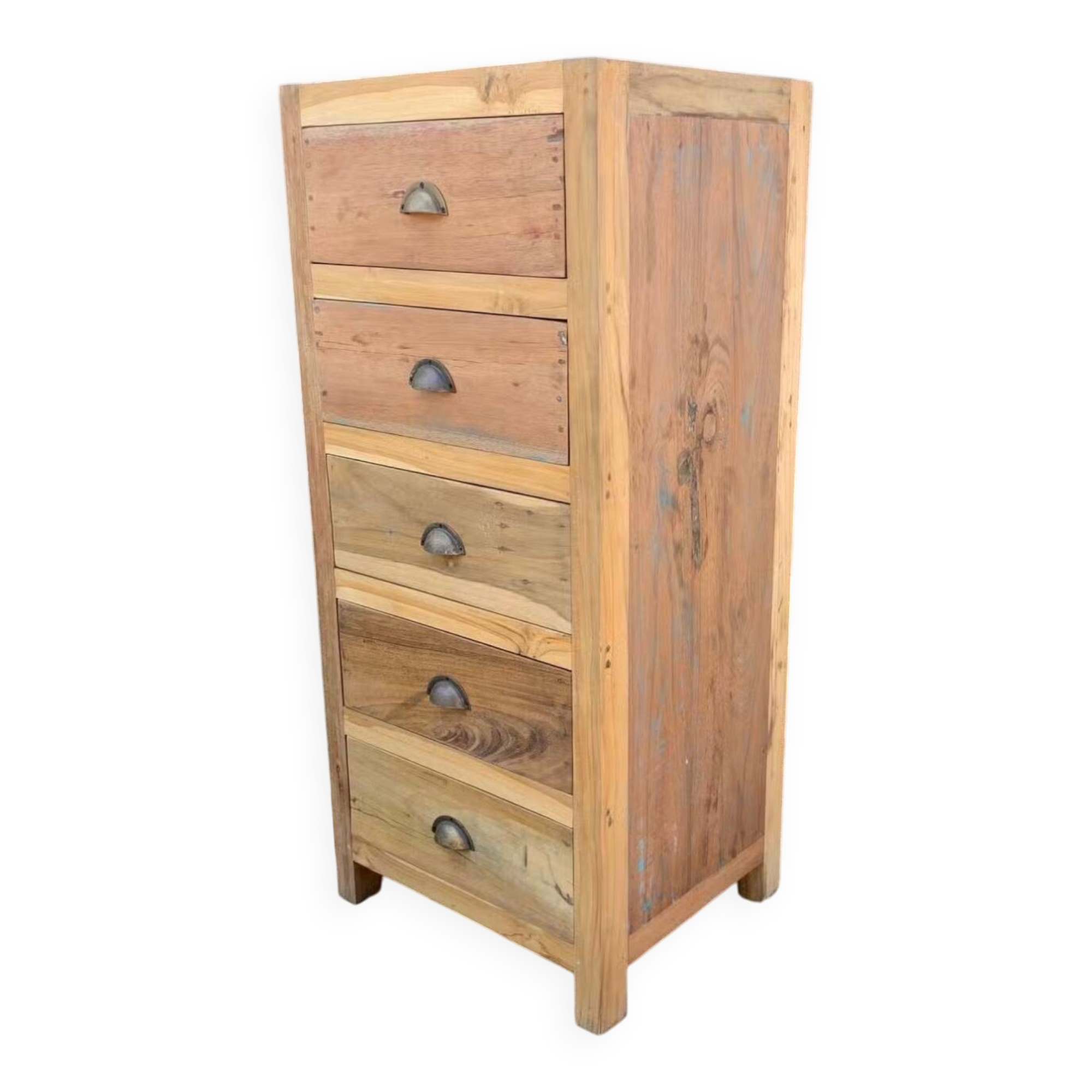 Tall set of 5 Draws - Recycled Wood