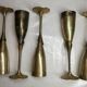 Vintage champagne flutes
