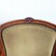 Fauteuil cabriolet vert Louis XV
