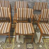Set of 6 vintage Scandinavian chairs from the 1970s