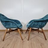Restored shell armchairs by Miroslav Navratil