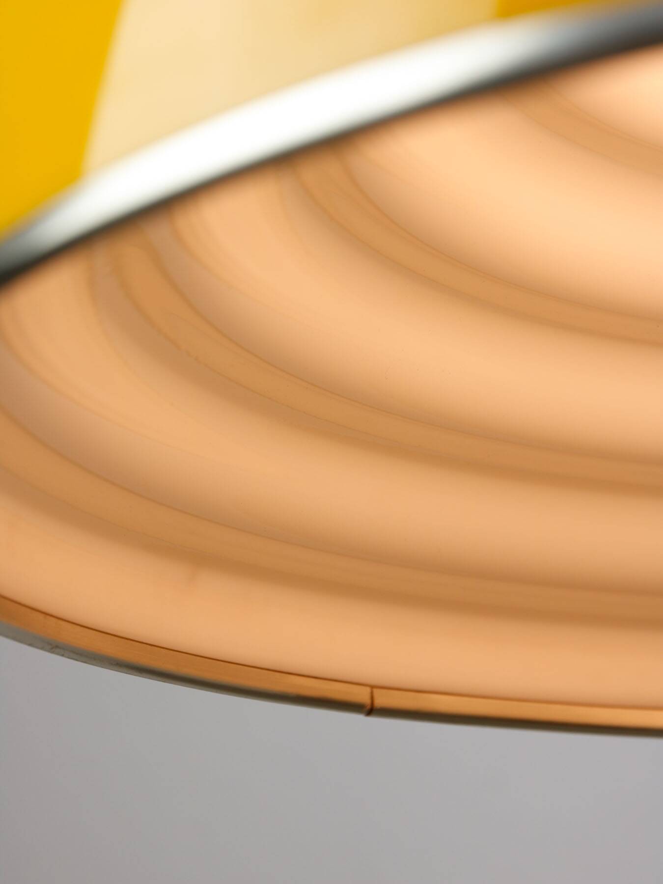 Rare Large Yellow Space-age Pendant from Guzzini, 1970s