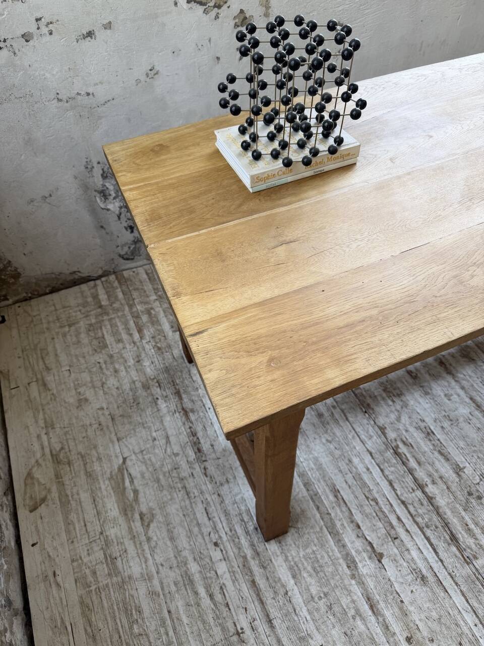 Table de ferme chêne doré 160cm