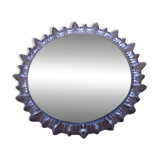 1970s mirror with glass frame