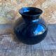 Vintage Black Inlaid Glass Vase International Design LA GALLERIA