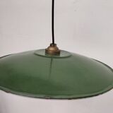 Enameled sheet metal pendant lights