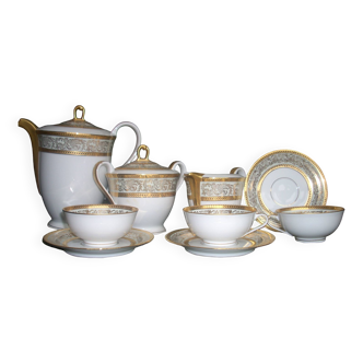 complete tea set, Limaoges porcelain