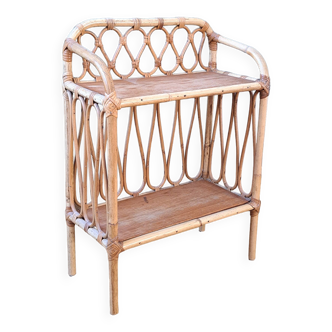 Rattan shelf