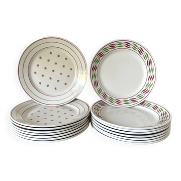 Luneville Yveline and Mery plates x16