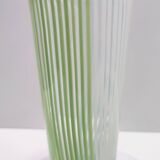Green, White and Light Blue Murano Glass Vase by Dino Martens