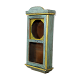 Burmese teak glazed wall display case