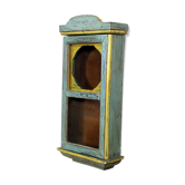 Burmese teak glazed wall display case