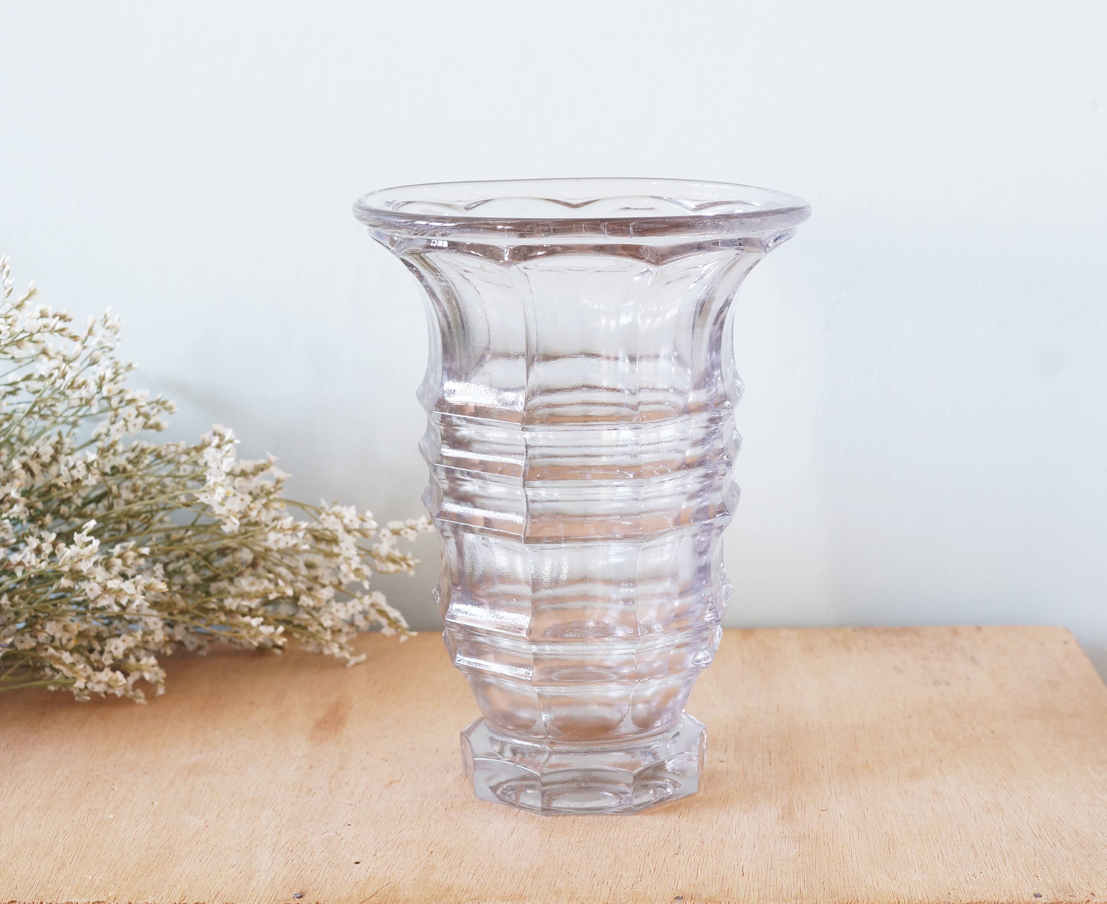 Glass vase 1930s or 1940s