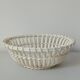 Woven earthenware basket