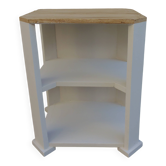 Side tables, vintage accent furniture reimagined in beige.
