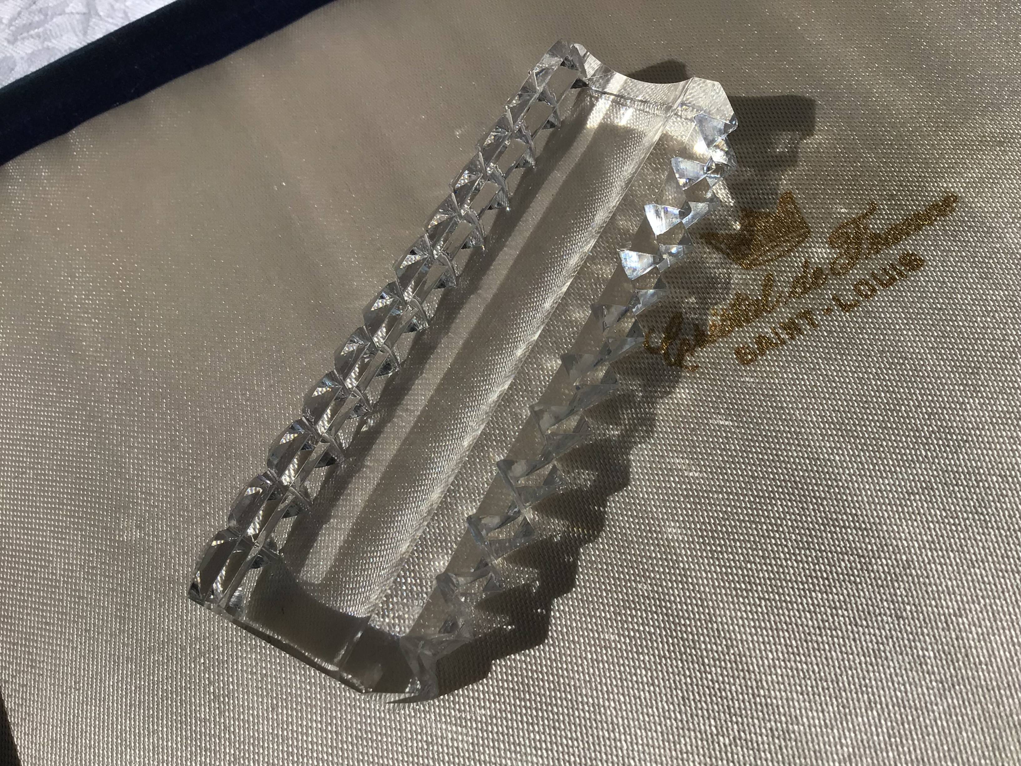 Saint Louis crystal knife holder with diamond tips x12